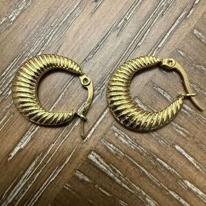 Gold Hoop Earrings